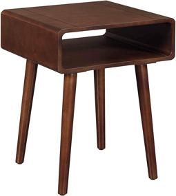 img 4 attached to 🌰 Napa End Table in Espresso by Convenience Concepts