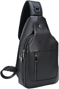 img 4 attached to 🎒 Texbo Genuine Leather Backpack Daypacks: A Blend of Style and Durability