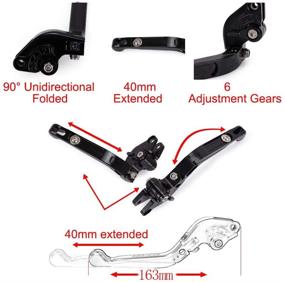 img 1 attached to Foldable Extendable Motorcycle Accessories CBR650F