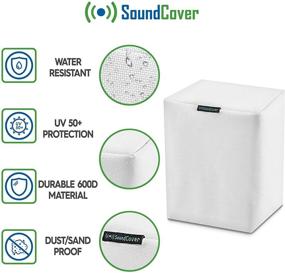 img 3 attached to 🔒 Waterproof Outdoor Sonos Speaker Cover - Protects Sonos Play:1, Sonos One & Sonos One SL Speakers from Dust, Water & UV - Ideal for Wall Mounted Speakers