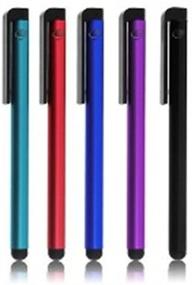 img 1 attached to 📱 Мультицветный набор из 5 шт.: Универсальная перьевая ручка для смартфона/планшета