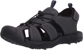 img 4 attached to 👞 Skechers Telmon Outdoor Fisherman Sandals in Charcoal - Enhance Your SEO