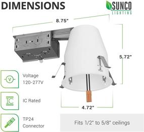 img 3 attached to 🔌 Sunco Lighting 120-277V Connector-Ready - Includes Plug