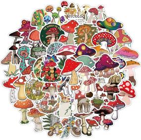 img 4 attached to 🍄 Colorful Mushroom Stickers: Vinyl Car, Bike, Laptop, and Skateboard Decals for All Ages