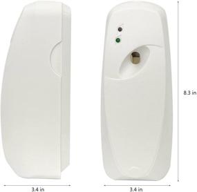 img 2 attached to 🕰️ Timed Wall Mounted Automatic Air Freshener Dispenser for Bathrooms, Homes, Offices, Schools, Restaurants, Hotels, and Public Toilets - Scent Dispenser for Refreshing Rooms