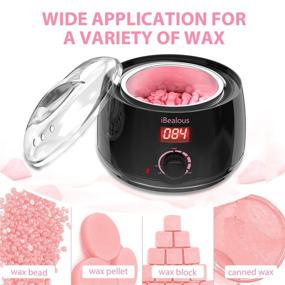 img 2 attached to 🔥 Waxing Kit Wax Warmer: Effective Hair Removal for Men's and Women – Shave & Smooth Skin Solution