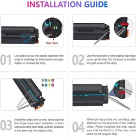 img 3 attached to 🖨️ High-Quality Magisink Compatible Toner Cartridge Set for HP 414X Color Laserjet Pro MFP M479fdw M454dw M454dn M479fdn Printer