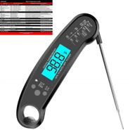 waterproof left-handed instant read meat thermometer: highly sensitive probe for grilling, bbq, and more! logo