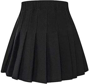 img 3 attached to SHOOYING Pleated Tennis Uniform Aesthetic Girls' Clothing and Skirts & Skorts