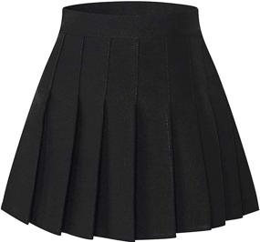 img 4 attached to SHOOYING Pleated Tennis Uniform Aesthetic Girls' Clothing and Skirts & Skorts