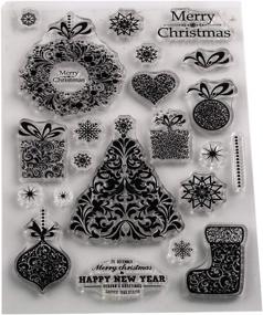 img 4 attached to Sheets Silicone Stamps Scrapbooking Christmas