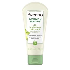 img 4 attached to Aveeno Positively Radiant Exfoliating Daily Facial Scrub, 2.0 oz - Skin Brightening Formula