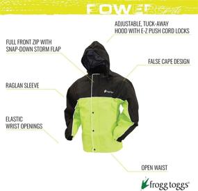 img 3 attached to 🐸 FROGG TOGGS Men's Reflective Road Toad Waterproof Rain Jacket