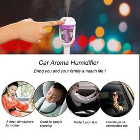 img 3 attached to MIGHTYDUTY Car Air Humidifier Aromatherapy Essential Oil Diffuser Freshener - Blue