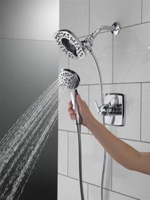 img 3 attached to 🚿 Великолепный опыт принятия душа: DELTA 58498-SS Ручной душевой насадка из нержавеющей стали - Мощность 1,75 ГПМ с комбинацией 4 настроек
