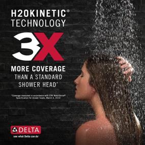 img 1 attached to 🚿 Великолепный опыт принятия душа: DELTA 58498-SS Ручной душевой насадка из нержавеющей стали - Мощность 1,75 ГПМ с комбинацией 4 настроек