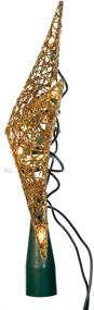 img 2 attached to Kurt Adler 10-Light Gold Wire Treetop: Enhance Your Christmas Tree with a 9-Inch Radiant Glow