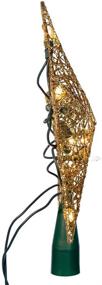img 1 attached to Kurt Adler 10-Light Gold Wire Treetop: Enhance Your Christmas Tree with a 9-Inch Radiant Glow