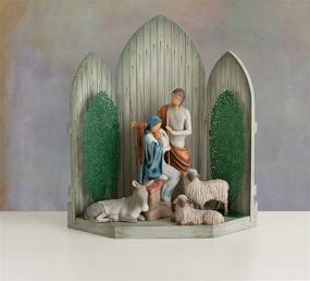 img 2 attached to Enigmatic Willow Tree Sanctuary: Hand-Painted Nativity Backdrop for The Christmas Story
