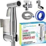 🚽 enhance bathroom hygiene with the purrfectzone bidet sprayer – handheld kit for toilet, diapers, and more! logo