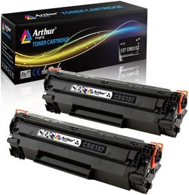 img 4 attached to Enhanced Canon 137 Black Toner Cartridges Replacement by Arthur Imaging - 2-Pack