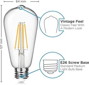 img 2 attached to Elegant Vintage Edison Daylight Lightbulbs: The Perfect Blend of Classic Charm and Modern Illumination