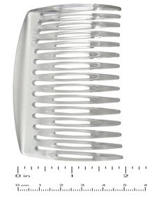 img 1 attached to 🌿 Parcelona French Clear 7cm Side Hair Comb Set - Simple, Nice, and Clear Cellulose Acetate Combs (2 Pieces)