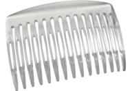 🌿 parcelona french clear 7cm side hair comb set - simple, nice, and clear cellulose acetate combs (2 pieces) logo