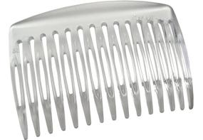 img 4 attached to 🌿 Parcelona French Clear 7cm Side Hair Comb Set - Simple, Nice, and Clear Cellulose Acetate Combs (2 Pieces)