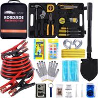 🚗 haiphaik premium roadside emergency kit - 124-piece multipurpose car road pack with upgraded 11.8-foot jumper cables logo