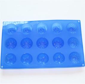img 2 attached to 🌺 Versatile X-Haibei Sunflower Chrysanthemum Rose Mini Flower Soap Chocolate Silicone Mold - 1oz / Dia. 1.6inch