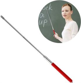 img 4 attached to 👨 Red Tinksky Telescopic Pointer for Teachers - Extendable Retractable Handheld Presenter, Ideal for Classroom, Teaching, and Whiteboard Instruction