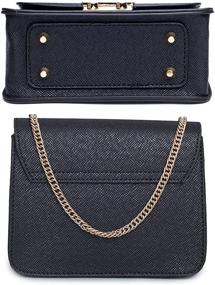 img 1 attached to 👜 Women's Leather Crossbody Evening Clutches: Handbags and Wallets with Shoulder Strap