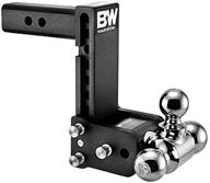 🔧 фаркопы b&w tow & stow - подключение к прицепу 2", трехшаровые (1-7/8" x 2" x 2-5/16"), спуск 7", грузоподъемность 10 000 фунтов - ts10049b логотип