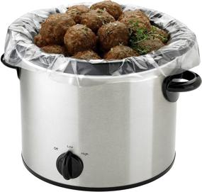 img 3 attached to Kitchen Use PanSaver Small Slow Cooker Liner, Perfect Fit for 1-3 Quarts | Pack of 5