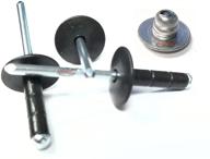 🔩 aluminum mandrel rivets fasteners with sleek black finish logo