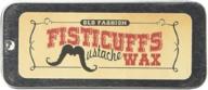 fisticuffs mustache wax - 15g tin - enhance your facial hair styling logo