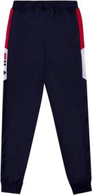 img 2 attached to 👖 Мальчики Трикотажные джоггеры от Fila Heritage - Детская одежда