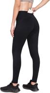 🏃 performance 7/8 running tights for women with zipper pocket - hiking legging workout essential by baleaf логотип