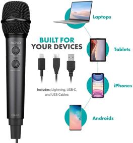 img 2 attached to Movo Handheld Cardioid 🎙️ Condenser Microphone: Unleash Crystal-Clear Audio Quality