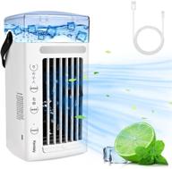 🌬️ kentaly portable air conditioner mini evaporative cooler with usb charging, 8 colors light, personal ac fan humidifier misting for office, home, outdoor logo