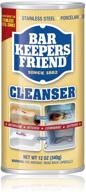 🧼 bar keepers friend powdered cleanser - 12 oz canister (1-pack) logo