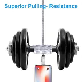 img 1 attached to Сертифицированный MFi 16FT / 5M кабель для зарядки iPhone - длинный кабель из нейлона для быстрой зарядки iPhone 12 11 Pro X XS Max XR / 8 Plus / 7 Plus / 6 / 6s Plus / 5s / 5c / Pad Mini Air - сертифицированный MFi