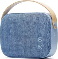 🔵 auqa blue vifa helsinki bluetooth speaker: hi-resolution 4.0 wireless speakers in stylish handle bag look logo