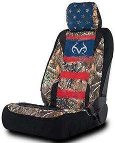 img 3 attached to 🌲 Realtree Lowback Seat Covers: Water and Dirt Resistant Camo Seat Protection built to endure