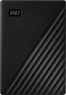 black wd 5tb my passport portable external hard drive - usb 3.0 and 2.0 compatible (wdbpkj0050bbk-wesn) логотип