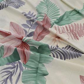 img 3 attached to Essina Twin Bed Sheet Set: Pictorial Collection with Cotton 620 🌺 Thread Count, Twin Cotton Sheets with Deep Pockets - Wild Bloom Design