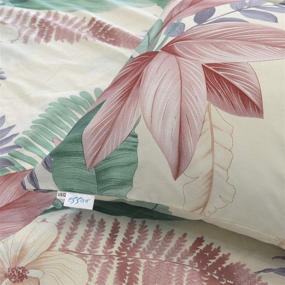 img 4 attached to Essina Twin Bed Sheet Set: Pictorial Collection with Cotton 620 🌺 Thread Count, Twin Cotton Sheets with Deep Pockets - Wild Bloom Design