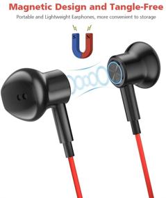 img 1 attached to 🎧 YUANBAI Магнитные наушники с USB C и микрофоном для OnePlus 7T 8T, проводные стерео наушники Hi-Res Type C для Samsung S21 Note 20 Ultra S20 FE Google Pixel 5 4 XL