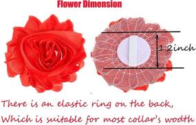 img 3 attached to 🌺 Christmas Dog Collar Flower Accessory - BoomBone Flower Charms Sliders for Holiday Dog Collars